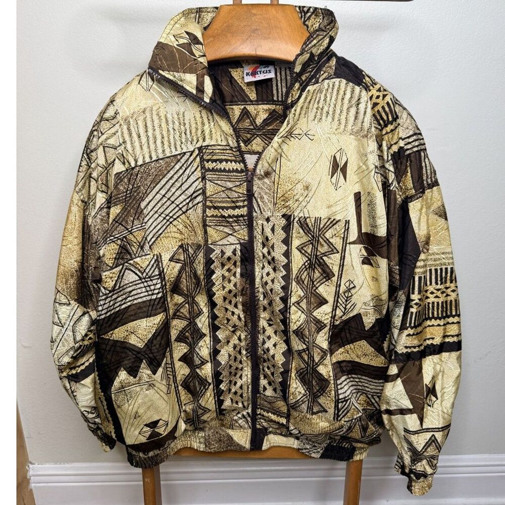 Kaktus Vintage Bomber Jacket  size Large.